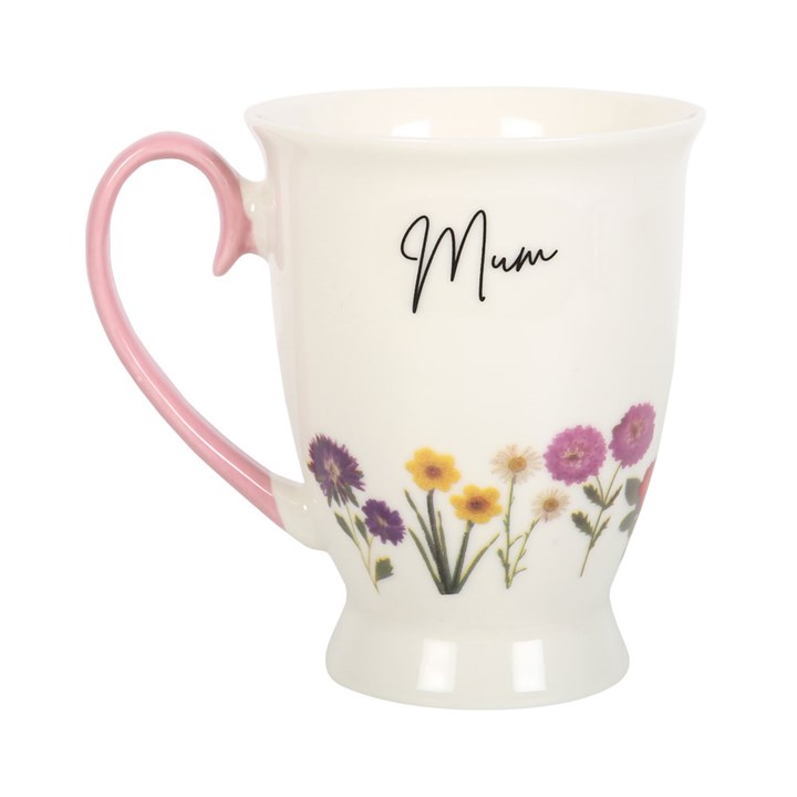 Floral pedestal mug gift for Mum – perfect Mother’s Day present