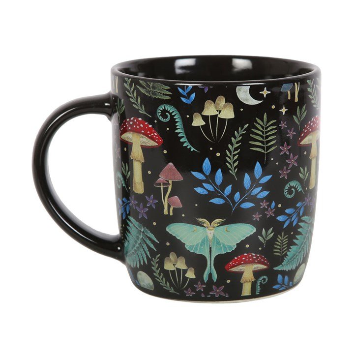 Enchanting mystical forest-themed ceramic mug from ImaniGifts.