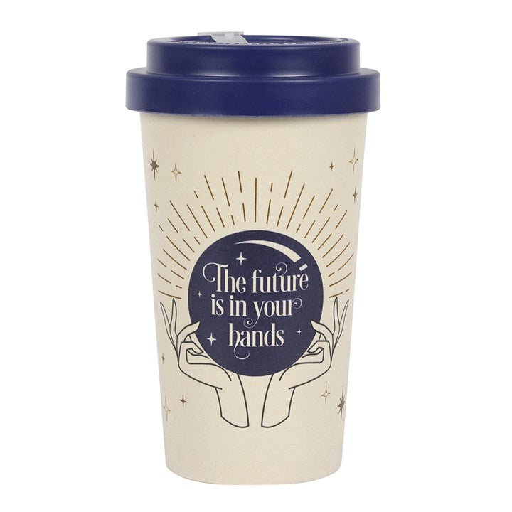 Sustainable bamboo fiber travel mug for tea and coffee lovers