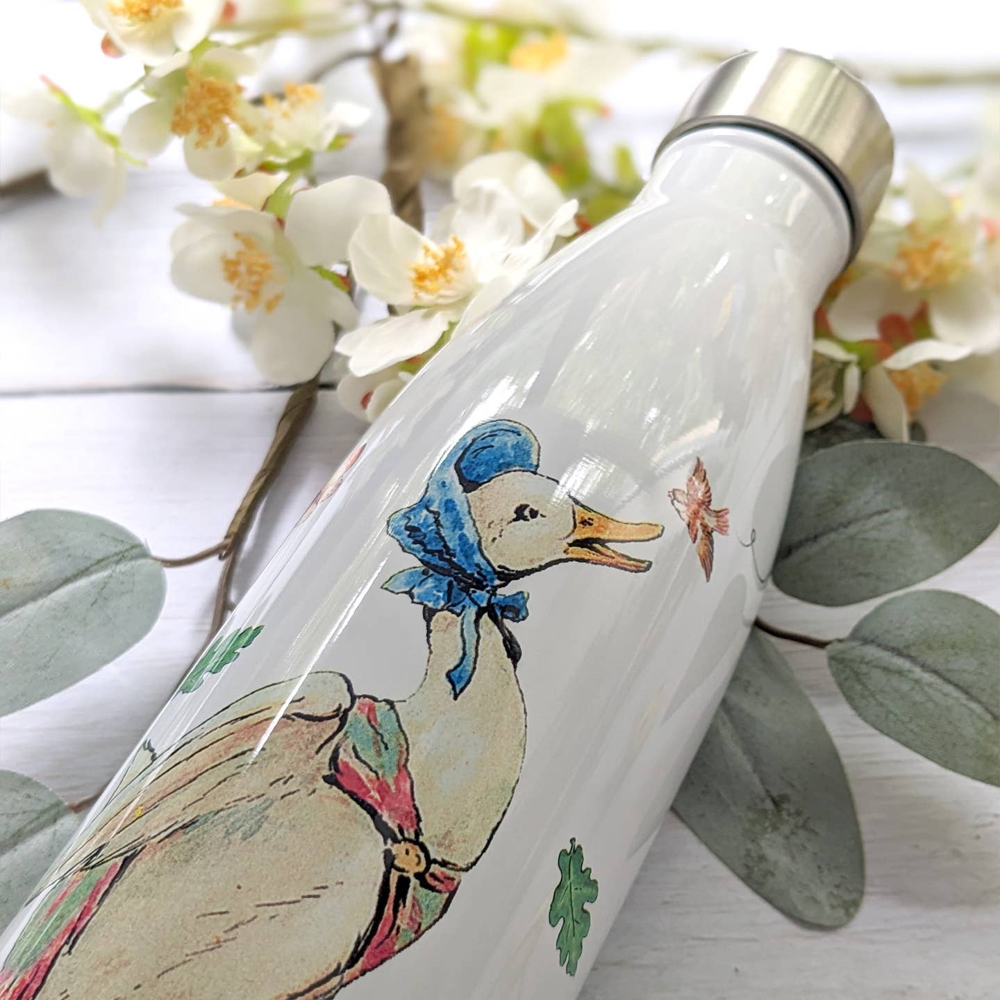 Classic Beatrix Potter vacuum flask keeps drinks hot or cold