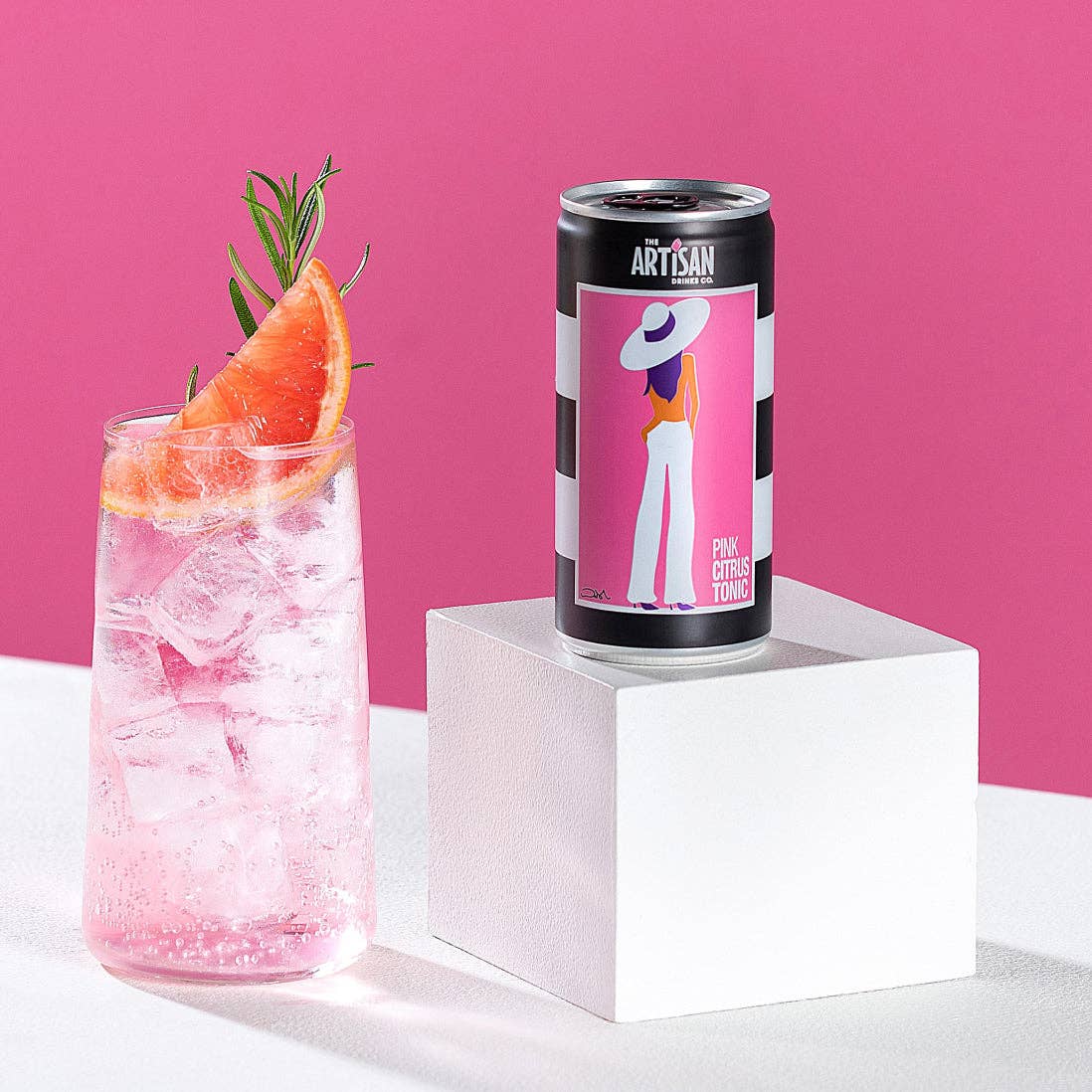Best-selling UK pink citrus tonic with a clean, crisp taste