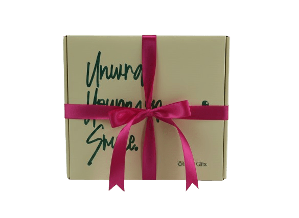 Big gift box with pink ribbon UK