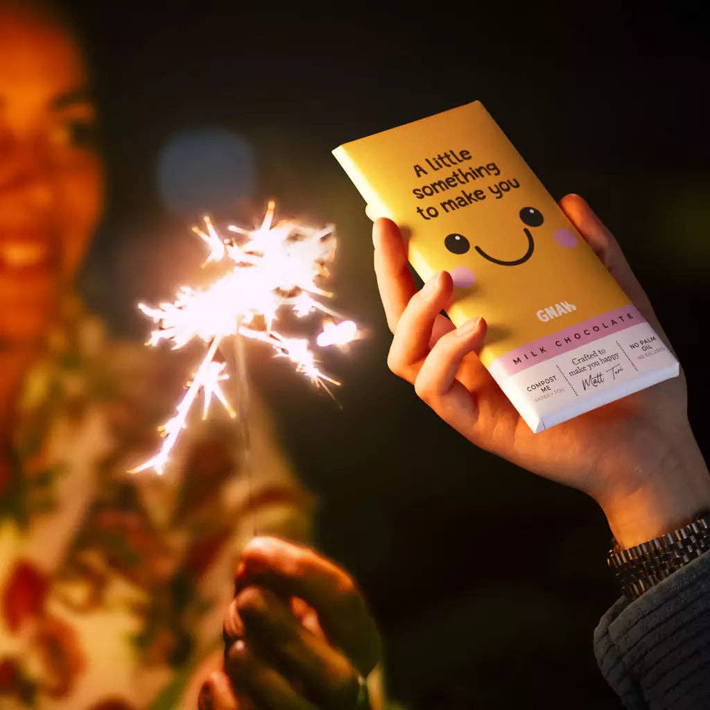 Luxury milk chocolate gift bar to brighten someone’s day