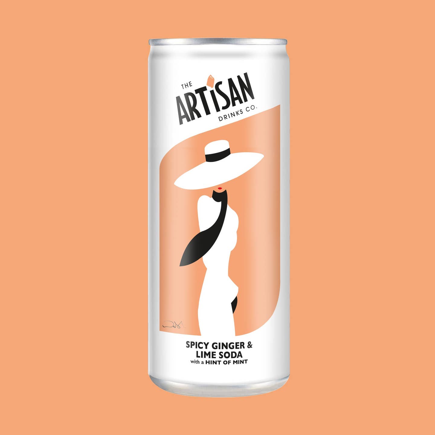 Refreshing UK-made soft drink with zesty lime and ginger
