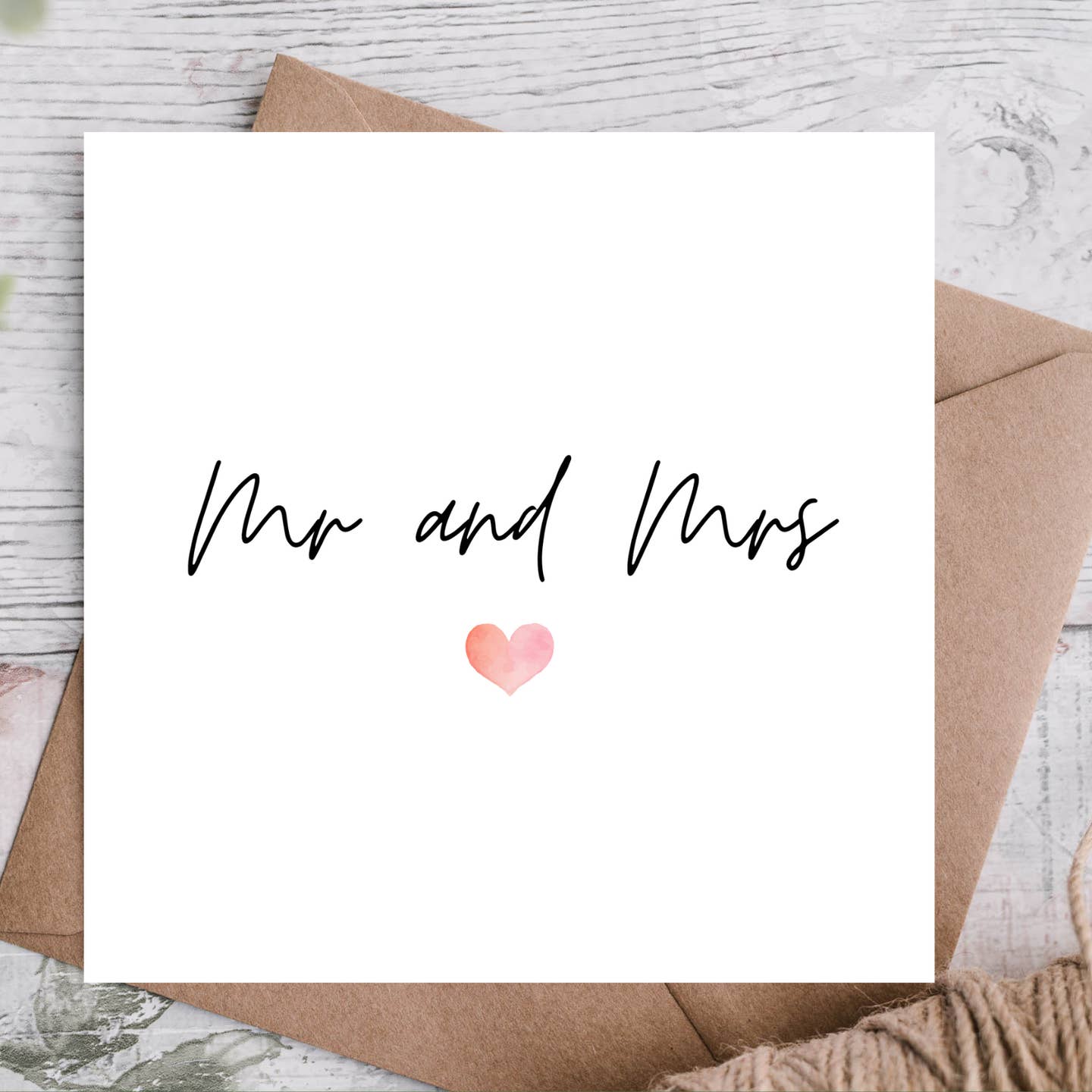 Digital card to send instant congratulations for weddings or events