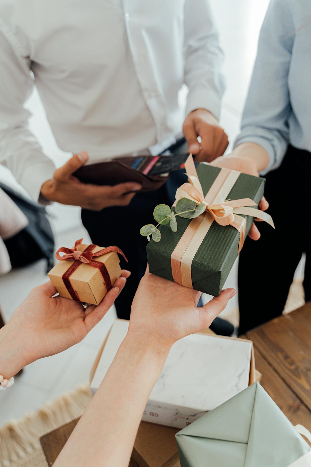 Luxury corporate gift box with premium treats and branded packaging