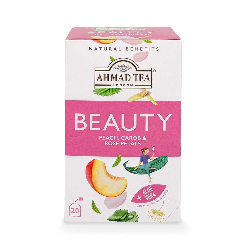 Natural beauty tea for glowing, healthy skin and hair infusion