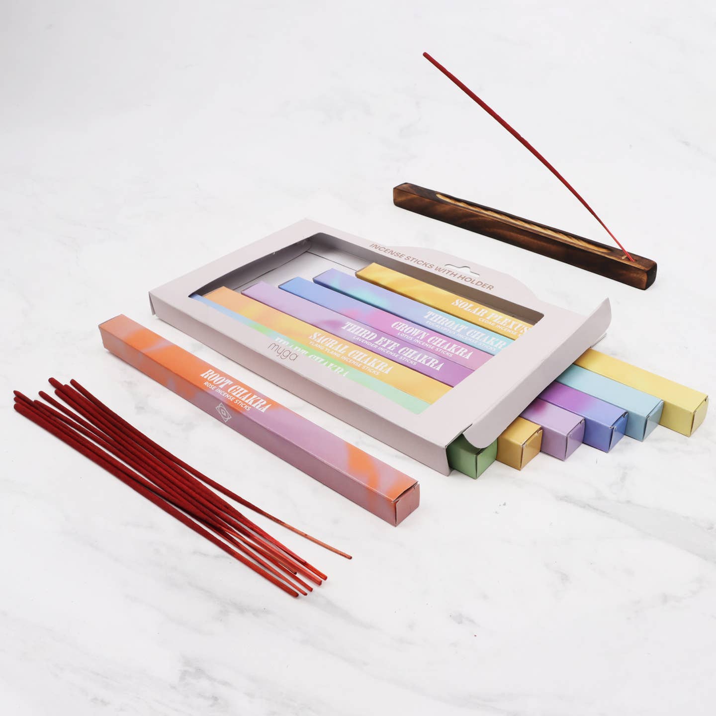 Aromatic incense set for relaxation, cleansing, and aromatherapy