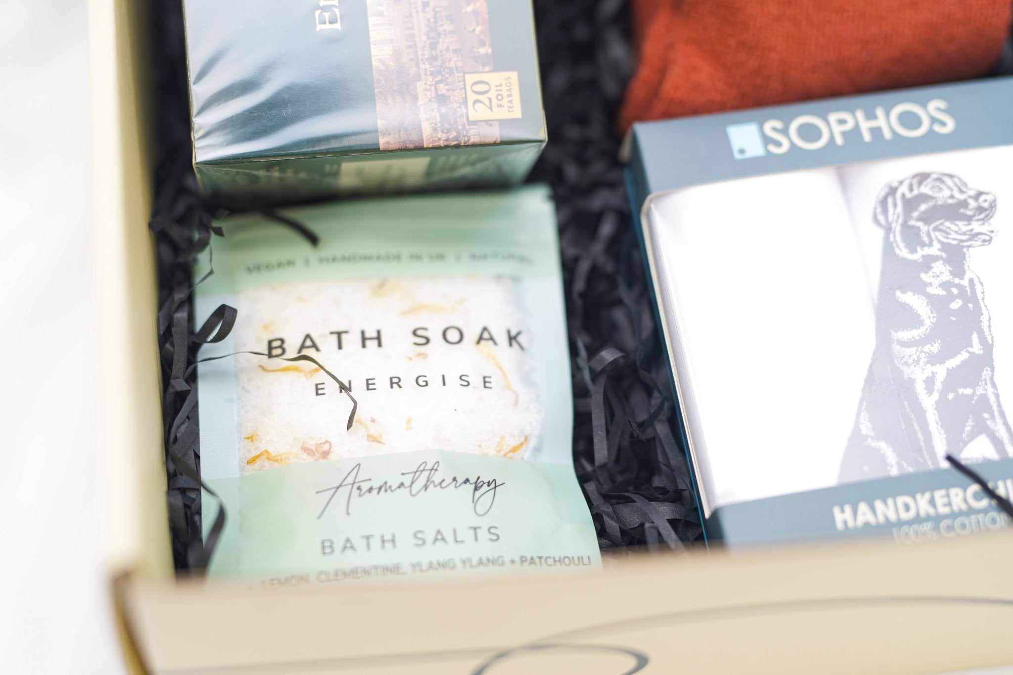 Elegant men’s gift hamper featuring heritage British accessories