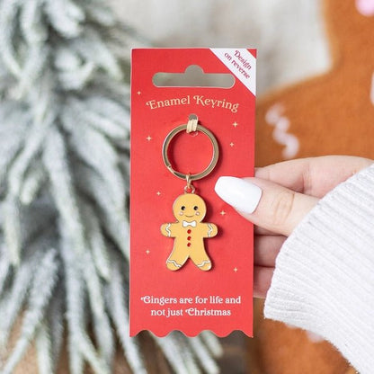 Gingerbread Man Christmas Keyring - ImaniGifts