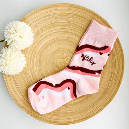 "Girl Gang" Socks | Cute Pink Socks | Inspirational Gift - ImaniGifts