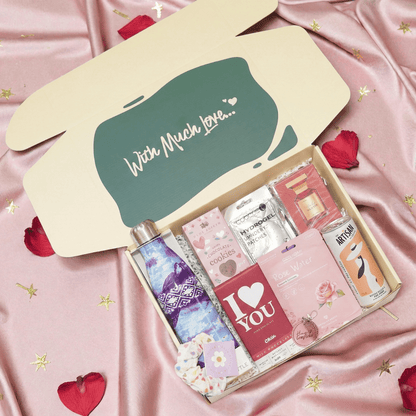 I Love You Valentine Pamper Gift Box for Her - Ready to Go - ImaniGifts