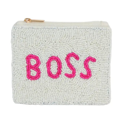 Ladies Fully Beaded Boss Theme Coin Purse - ImaniGifts