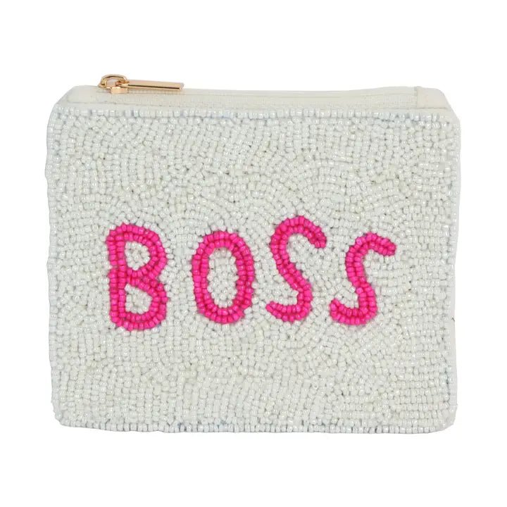 Ladies Fully Beaded Boss Theme Coin Purse - ImaniGifts