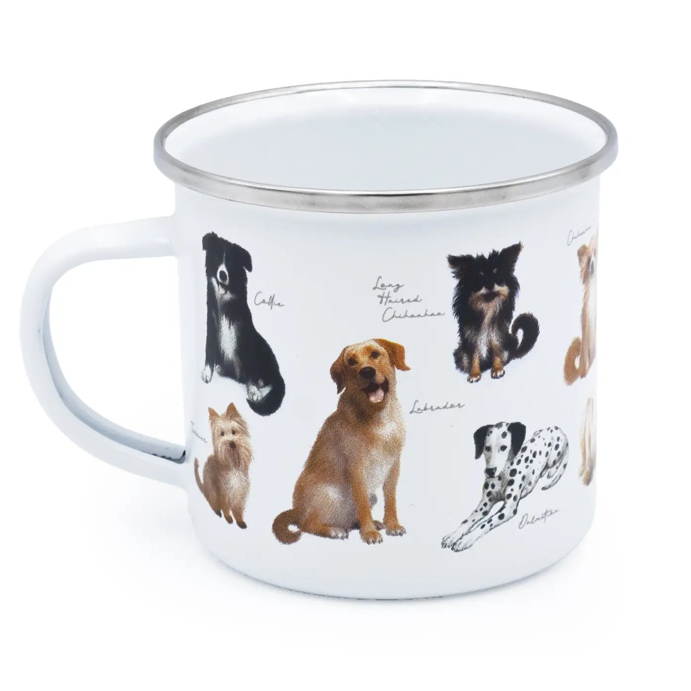 Patricia Maccarthy Dog Design Enamel Mug - Popular Dog Breeds - ImaniGifts