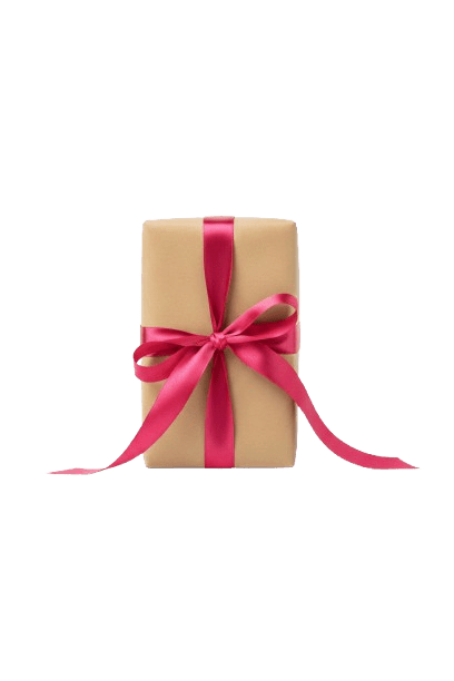 Mini gift box with pink ribbon UK