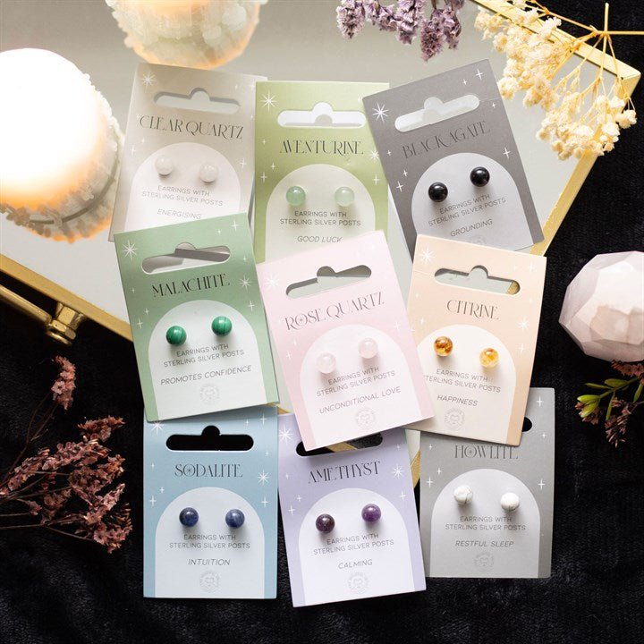 Semi - Precious Crystal Earrings | Elegant Jewellery UK - ImaniGifts