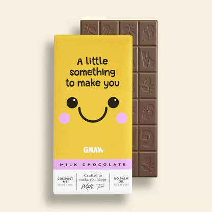 Smile milk chocolate bar with creamy single-origin texture