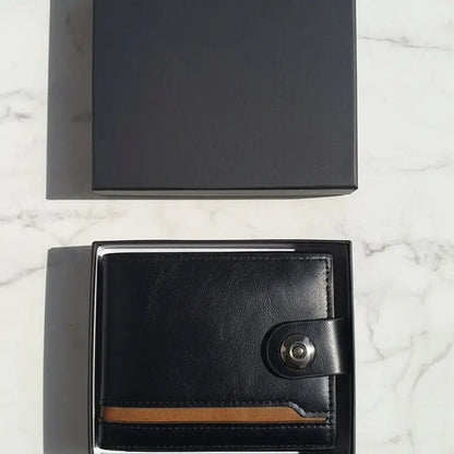 Two Tone Leather Wallet with Gift Box - ImaniGifts