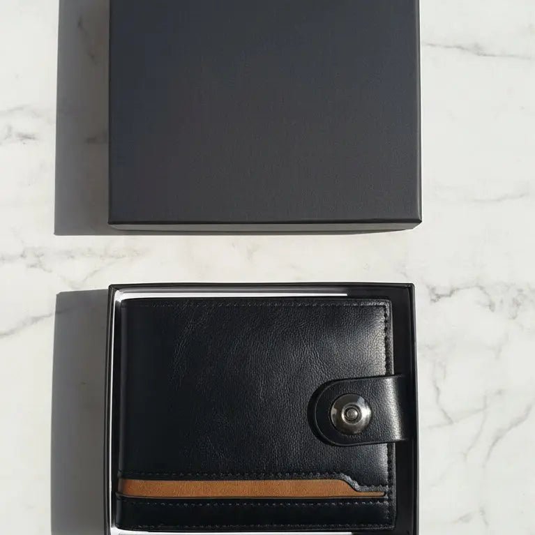 Two Tone Leather Wallet with Gift Box - ImaniGifts