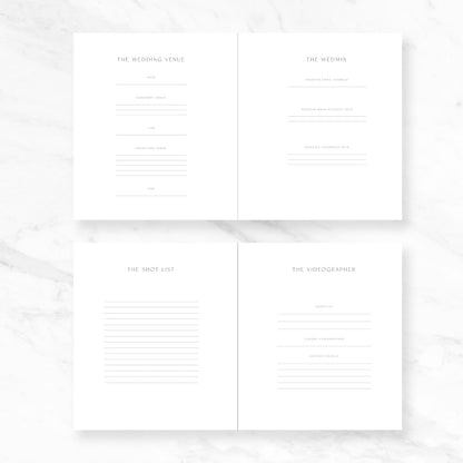 Stylish and functional wedding planning notebook gift idea