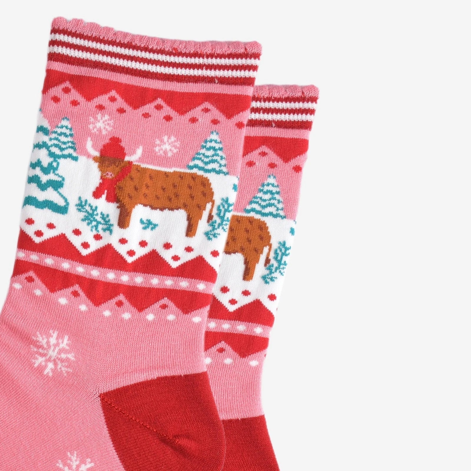 Womens Highland Cow Bamboo Ankle Socks Size 3 - 7 Ideal Gift Scot Hairy Coo Ladies - ImaniGifts